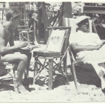 1933 a Viareggio sulla spiaggia