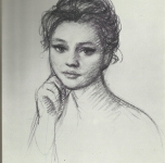 1959 Helga  carboncino cm 75x53