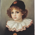 1982  Piccolo Pierrot  olio su tela cm41x33